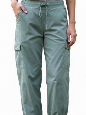 All In Motion Sage Green Cargo Joggers with Drawstring Waist